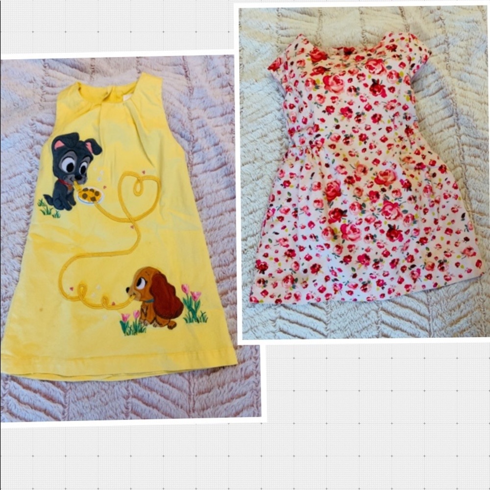 Lady tramp dress and floral printed dress
